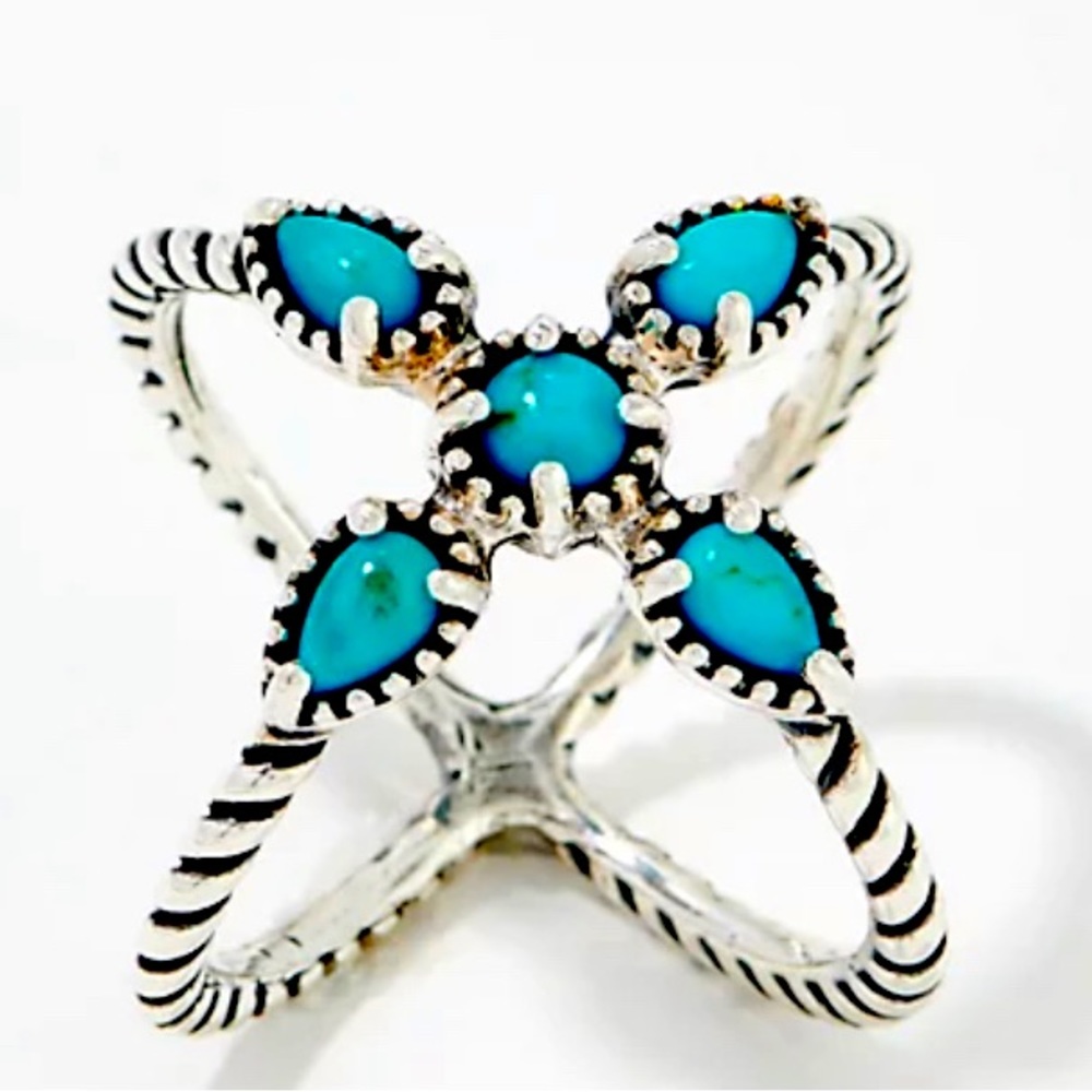 Carolyn Pollack Baby Blue 925 Silver Ring